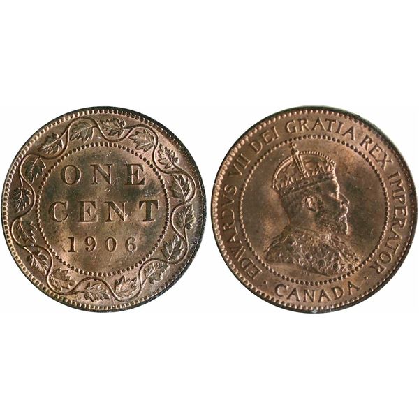 1906 1¢ ICCS Gem Mint State-65 Red, A pleasing example with nice colour and clean surfaces.  A tough
