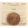 Image 2 : 1907 1¢ ICCS Very Choice Mint State-64 85% Red
