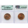 Image 1 : 1907H 1¢ ICG Very Choice Mint State-64 RB, A nice example with lots of lustre.  Better date.