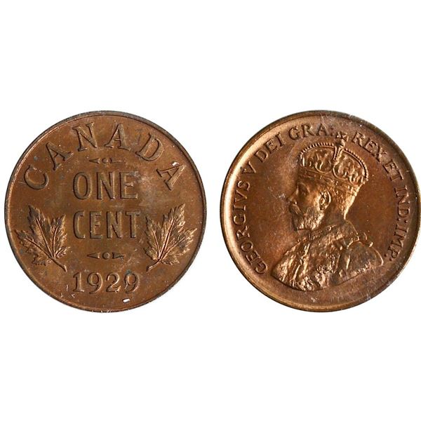 1929 1¢ ICCS Gem SPECIMEN-65 Red.  Not often handled, a highly attractive and beautiful example to a