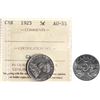 Image 1 : 1925 5¢ ICCS Choice About Uncirculated-55 A nice and lustrous example.