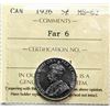 Image 2 : 1926 5¢ "Far 6" ICCS Choice Mint State-63. A highly attractive and beautiful variety to add to your 