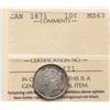 Image 2 : 1871 10¢ ICCS Choice Mint State-63 Very light russet tone over full underlying lustre.  Seldom offer