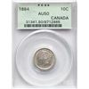 Image 2 : 1884 10¢ PCGS About Uncirculated-50 Brilliant and lustrous.  Rare key date.