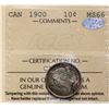 Image 2 : 1900 10¢ ICCS Superb Gem Mint State-66. Premium Quality - (CNAS Sticker) Wow! Razor sharp details wi