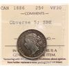 Image 2 : 1886 25¢ "Obv 5 -  SBE" ICCS Choice Very Fine-30.