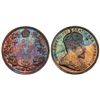 Image 1 : 1904 25¢ PCGS Choice Mint State-63, Superb rainbow tones over full underlying lustre.  A very scarce