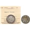 Image 1 : 1906 25¢ "Small Crown" ICCS Good-4, A nice example of this rare and sought after variety.  It has sh