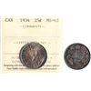 Image 1 : 1934 25¢ ICCS Choice Mint State-63 Brilliant and lustrous with nice autumn shades.