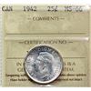 Image 2 : 1942 25¢ ICCS Superb Gem Mint State-66 Fully lustrous with just a hint of golden tone over full unde