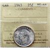 Image 2 : 1943 25¢ ICCS Superb Gem Mint State-66 Fully lustrous with just a hint of golden tone over full unde