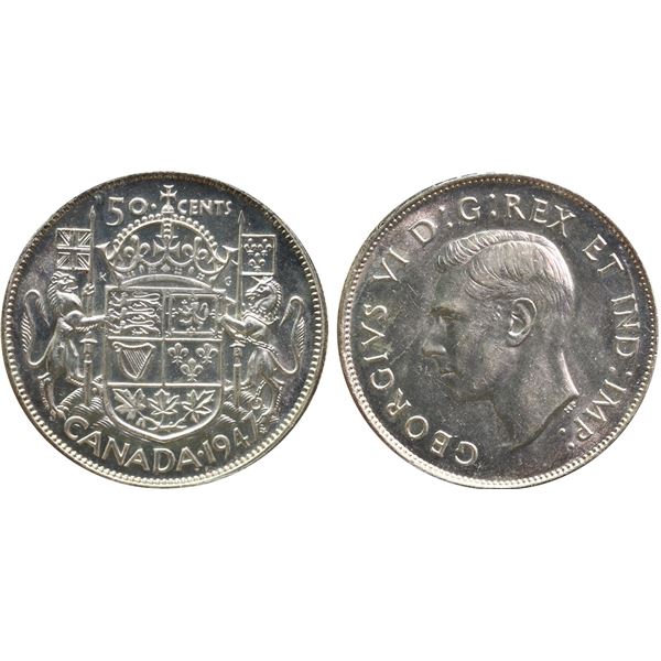 1947 50¢ "ML" ICCS Very Choice Mint State-64, Fully brilliant and lustrous.  Sought after variety.