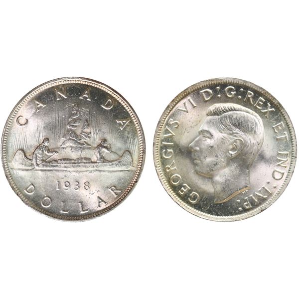 1938 $1 ICCS Gem Mint State-65 Fully brilliant and lustrous with a hint of golden tone.  Very flashy