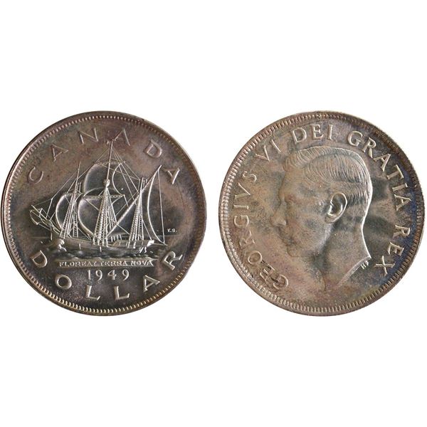 1949 $1 ½ Moon ICCS Choice Mint State-66.  The finest example seen and handled by TCNC.  A Very Choi