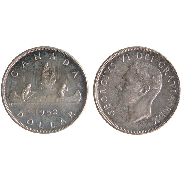 1952 $1 "NWL" ICCS Superb Gem Mint State-66, Attractive toning over full underlying lustre.  Great f