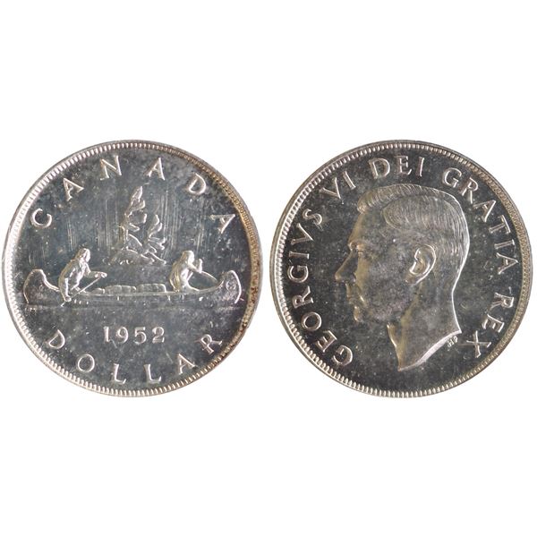 1952 $1 "SWL" ICCS Superb Gem Proof-Like-66, Superb reflective surfaces.