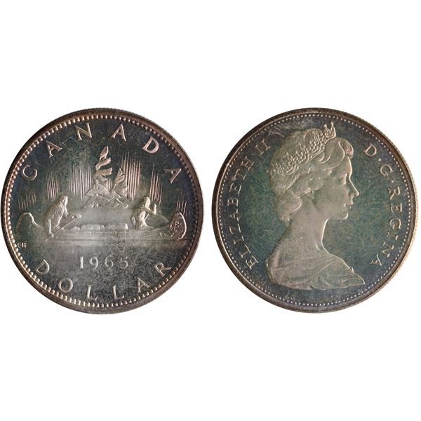 1965 $1 "SB P5" ICCS Superb Gem SPECIMEN-67 Cameo.  Delicate russet tone over full reflective surfac