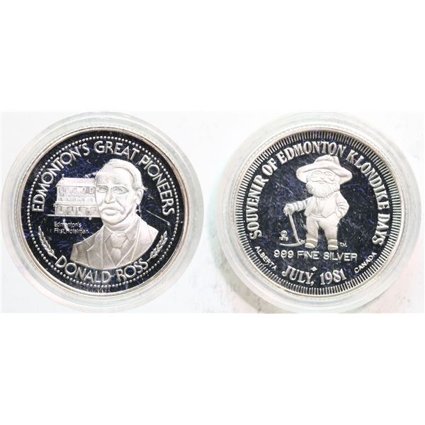 1981 Edmonton Klondike - Pelletier # AB171,17.0g Mintage: 350