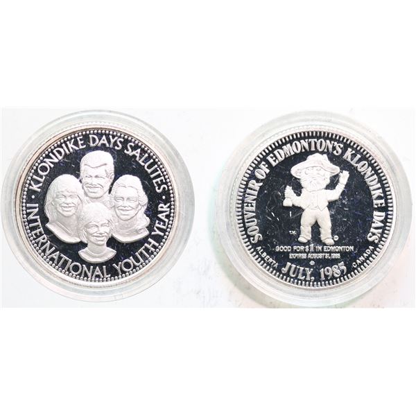 1985 Edmonton Klondike - Pelletier # AB273,17.0g Mintage: 100