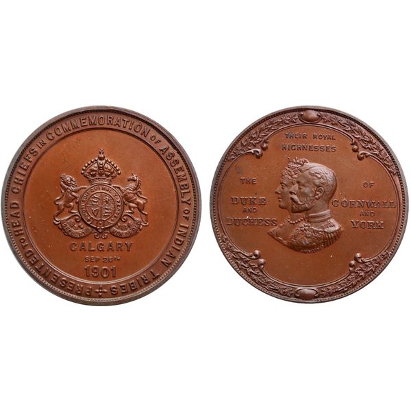 Canada Presented to Head Chiefs in Commemoration of Assembly of Indian Tribes Calgary Sep 28th 1901,