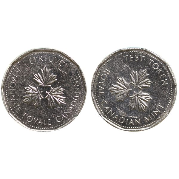 Test Token - TT-100.2 CCCS AU50. Test Token - Royal Canadian Mint.  Nickel, 13,4 grams - 33,3 grams 