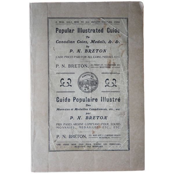 Literature; Illustrated History of Coins and Tokens relating to Canada by P.N. Breton, 1894, origina
