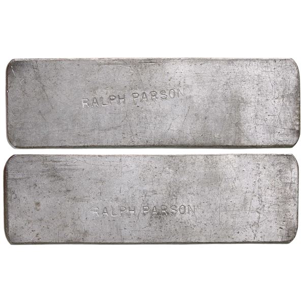 Parson's Token Gingras #240e RALPH PARSONS (Lead) Rarity 10.  Dimensions 116mm x 36mm.  Important to