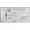 Image 1 : 62. Hudsons Bay Company Bill of Exchange Cat# MB10-10-04b-iR 5/-Shillings 1820 York Factory Ruperts 