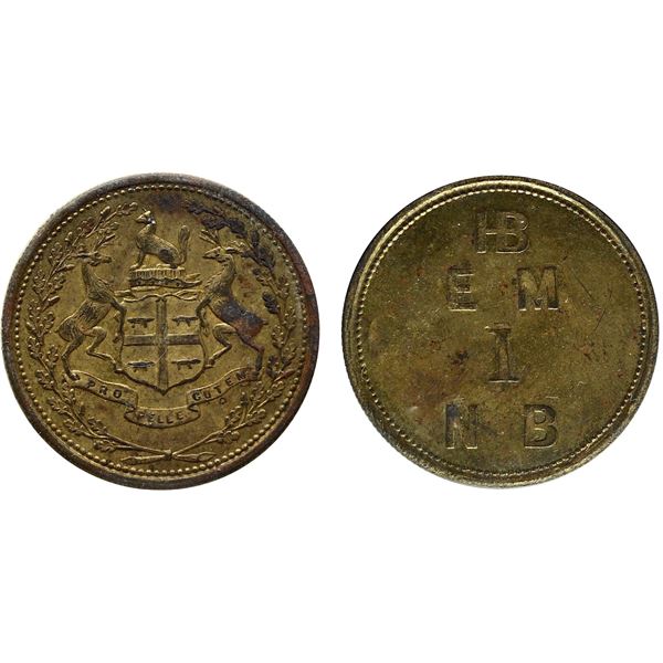 Hudson's Bay;  FT-1, Breton #926, ICCS AU50 Eastmain 1 Made Beaver, Moose Factory, Circa 1857.