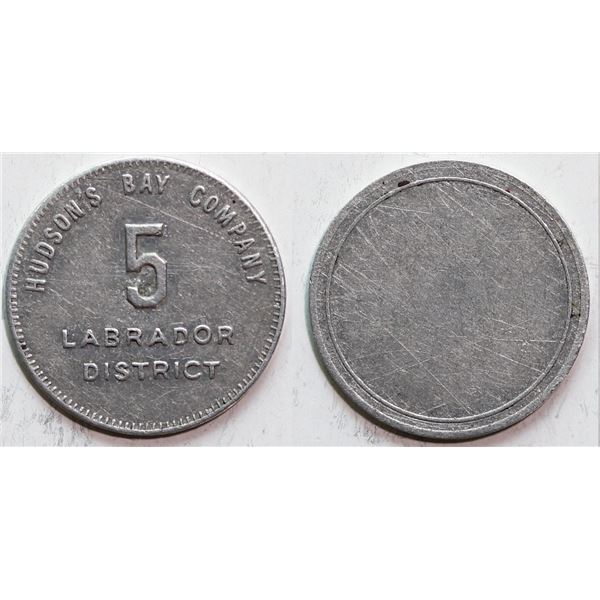 Hudson’s Bay Company Labrador District  5 (MB) with denticles circa.1919 - uniface Gingras 