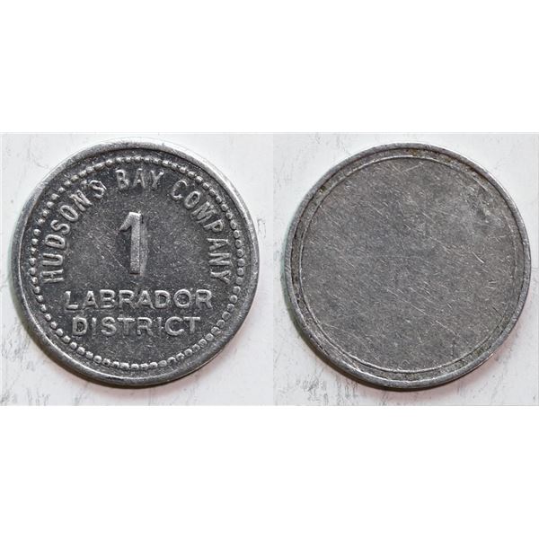 Hudson’s Bay Company Labrador District  20 (MB) circa.1919 - uniface Gingras 255d tin AU