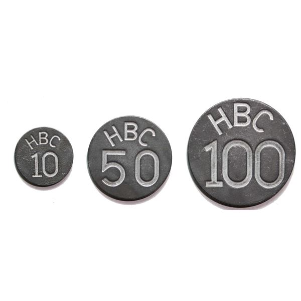 Hudson’s Bay Company Lot of 3 South Dakota Hoard HBC 10, 50, 100 with descriptions by Greg 