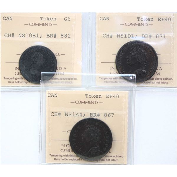 NS-10B1, BR# 882, NS-1D1, BR# 871, NS-1A4, BR# 867, All 3 pieces ICCS  G6 TO EF40