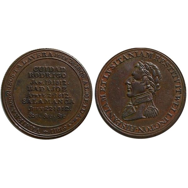 WE-11A1, Br:# 987, WEL-04a(R-9), scarce vertically reeded (IIIIII) Wellington token, 8.19 grams, Ex.