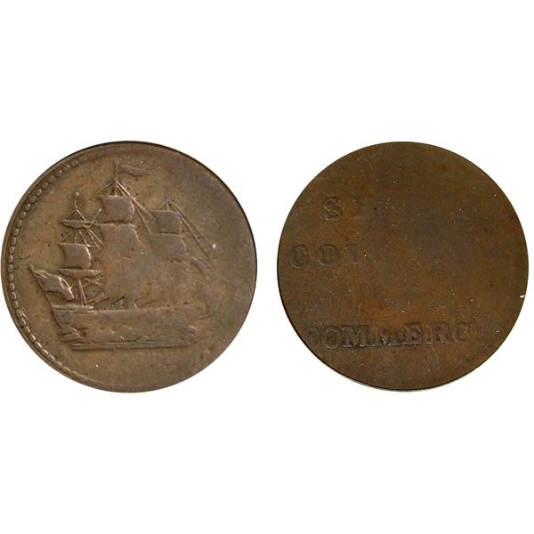 BL-24B, Lees 4, Breton 997, CCCS VG10.  Scarce Ships Colonies & Commerce Blacksmith,