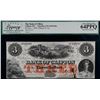 Image 2 : The Bank of Clifton 1859 $3 CH-125-10-04-04a #8791 LCG Choice Uncirculated-64PPQ