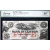 Image 2 : The Bank of Clifton 1859 $5 CH-125-10-04-06A #8402  LCG Choice Uncirculated-64, pinholes