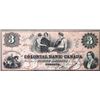 Image 1 : The Colonial Bank of Canada 1859 $3 CH-130-10-04-06 'P IN BLUE O/P' #846  LCG Choice About Uncircula