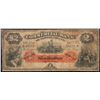 Image 1 : The Commercial Bank of Newfoundland 1888 $2 #01513 "Orange" CH-185-18-04 PMG Very Good-10.  Minor ru