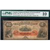 Image 2 : The Commercial Bank of Newfoundland 1888 $2 #01513 "Orange" CH-185-18-04 PMG Very Good-10.  Minor ru