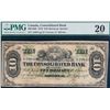 Image 1 : The Consolidated Bank of Canada 1876 $10 #129844 CH-205-10-06 PMG Very Fine-20.  Not often offered.