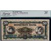 Image 2 : The Dominion Bank 1901 $50 #49681 CH-220-22-02, Legacy Currency Grading Choice Very Fine-25 w/small 
