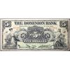 Image 1 : The Dominion Bank  1925 $5 CH-220-16-12 #073991  LCG Choice Fine-15, edge tear.  Rare "Nanton" signa