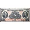 Image 1 : The Dominion Bank 1931 $5 CH-220-24-02 #000013 Low Number LCG Very Fine-20, minor rust stain.
