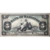 Image 1 : Bank of Hamilton 1914 $5 CH-345-20-06 #1518377  LCG Very Fine-20