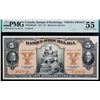 Image 2 : La Banque d'Hochelaga; 1917 $5 CH-360-24-02aP1, PMG Choice About Uncirculated-55.  Corner missing.