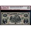 Image 1 : The Imperial Bank of Canada; 1920 $5 #1435372 CH-375-16-06, BCS Choice Fine-15 w/tears and writing.