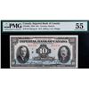 Image 1 : The Imperial Bank of Canada; 1939 $10 #011156 CH-375-24-04, PMG Choice About Uncirculated-55.