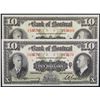Image 1 : Consecutive pair; The Bank of Montreal; 1938 $10 #249669-670 CH-505-62-04, PMG Very Choice Uncircula
