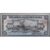 The Royal Bank of canada 1913 $20 #138164 CH-630-12-10 PMG Choice Very Fine-25, "Lovely Train Vignet